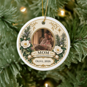 In Loving Memory Mum Photo Ceramic Ornament