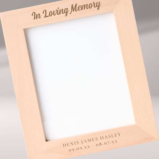 In Loving Memory Name Dates Etched Frames (Creator Uploaded)