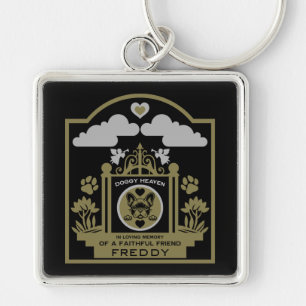 In loving Memory Of A French Bulldog Key Ring