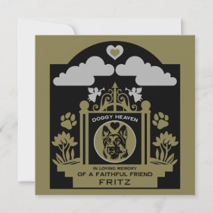 In loving Memory Of A German Shepherd Card