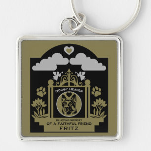 In loving Memory Of A German Shepherd Key Ring