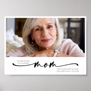 In Loving Memory of a Wonderful Mum Tribute Poster