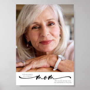 In Loving Memory of a Wonderful Mum Tribute Poster