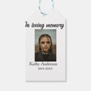 In loving memory of add name memorial keepsake gift tags