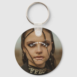 In loving memory of add name memorial keepsake key ring