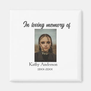 In loving memory of add name memorial keepsake magnet