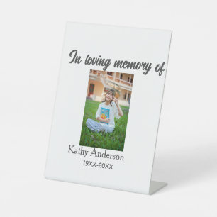 In loving memory of add name memorial keepsake pedestal sign