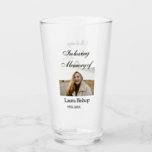 In loving memory of funeral keepsake add name year glass
