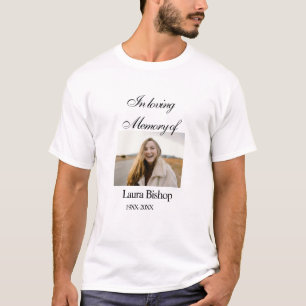 In loving memory of funeral keepsake add name year T-Shirt