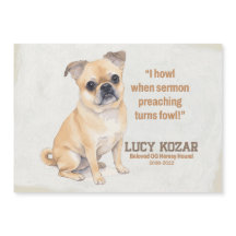 In Loving Memory of Lucy Kozar Magnetised Card