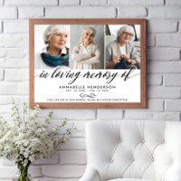 In Loving Memory Of Memorial Service Photo