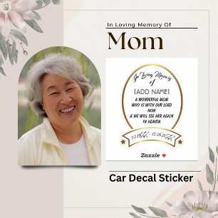 In Loving Memory of Mum [ADD NAME] Car Sticker