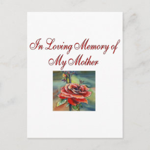 In Loving memory of my mother Postcard