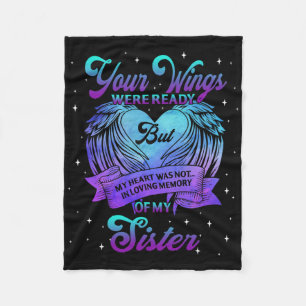 In Loving Memory Of My Sister Suicide Prevention A Fleece Blanket