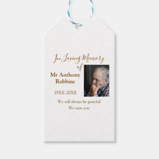 In Loving memory of name funeral memory keepsake Gift Tags