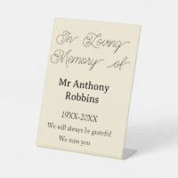 In Loving memory of name funeral memory keepsake
