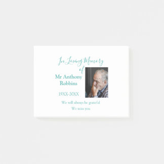 In Loving memory of name funeral memory keepsake Post-it Notes