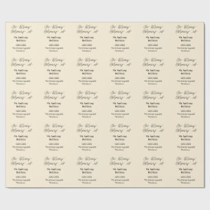 In Loving memory of name funeral memory keepsake Wrapping Paper