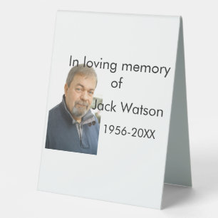 In loving memory of name year photo modern funeral
