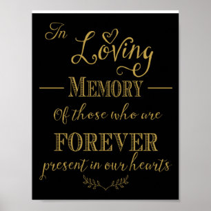 In Loving Memory of those who are forever print