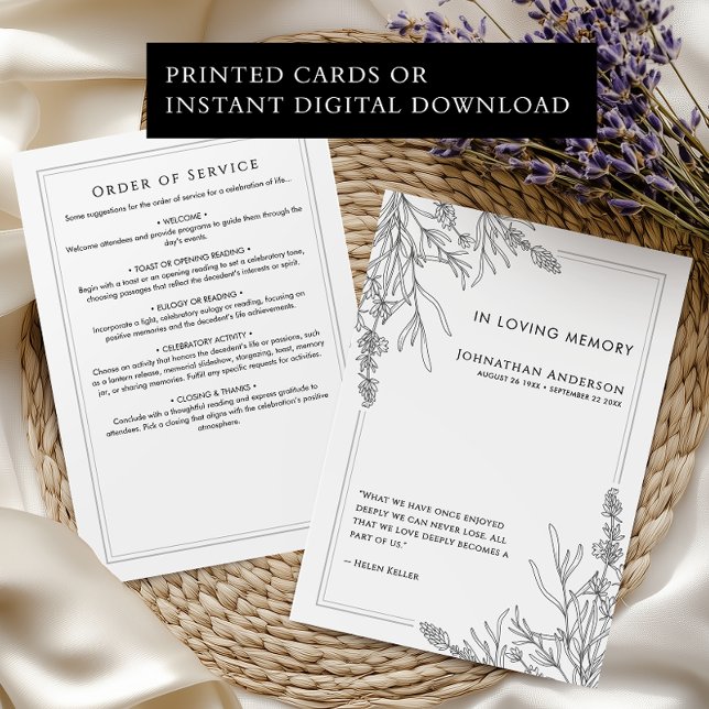 In Loving Memory Order Of Service Funeral Program (Creator Uploaded)