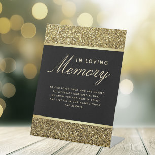 In Loving Memory Pedestal Sign