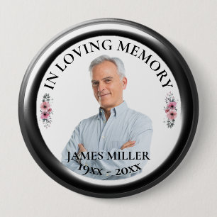 IN LOVING MEMORY. Personalise Photo Button