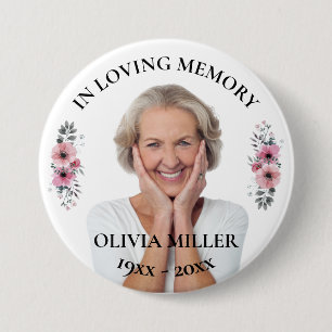 In Loving Memory. Personalise Photo Button