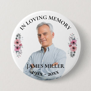 In Loving Memory. Personalise Photo Button