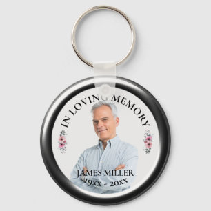IN LOVING MEMORY. Personalise Photo Keychain