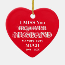 In Loving Memory Personalised Husband Ornament