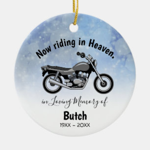 In Loving Memory Personalised Motorcycle Ornament