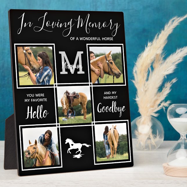 In Loving Memory Personalised Pet Horse Memorial Plaque (Creator Uploaded)