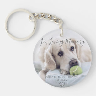 In Loving Memory Personalised Pet Loss Gift Photo Key Ring