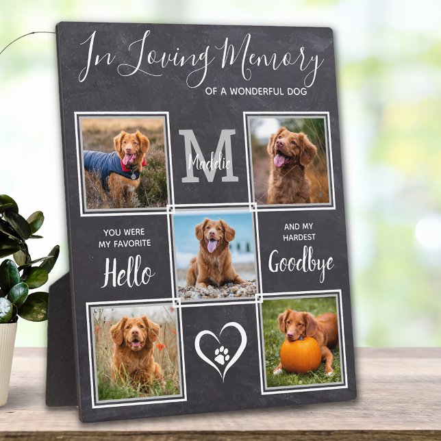 In Loving Memory Personalised Pet Photo Memorial Plaque (Creator Uploaded)