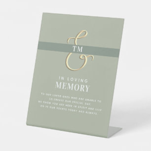 In Loving Memory Personalised Wedding Pedestal Sig Sign