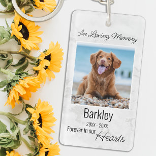 In Loving Memory Pet Loss Dog Pet Memorial Key Ring