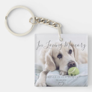 In Loving Memory Pet Photo Key Ring