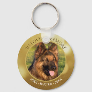IN LOVING MEMORY Pet Photo Personalised Memorial Key Ring