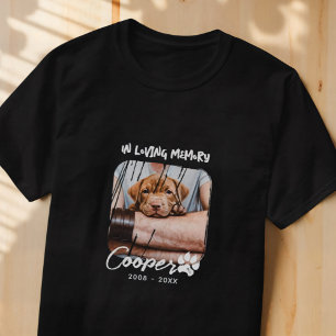 In Loving Memory Pet's Memorial Grunge Photo T-Shirt