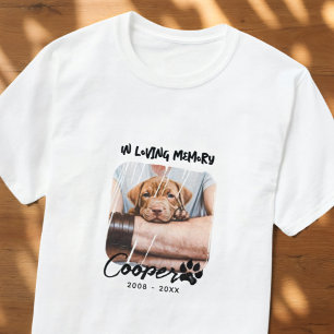 In Loving Memory Pet's Memorial Grunge Photo T-Shirt