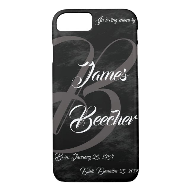 In loving memory phone case  (Back)