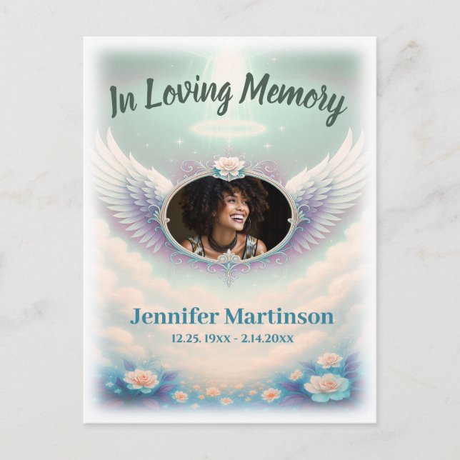 In Loving Memory Photo Card (Front)