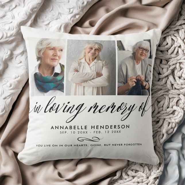 In Loving Memory Photo Collage Cushion (Creator Uploaded)