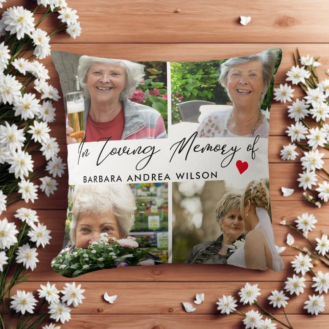 In Loving Memory Photo Collage Cushion (Creator Uploaded)