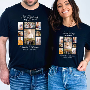 In Loving Memory Photo Collage Funeral Memorial T-Shirt
