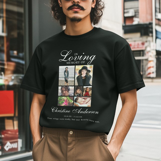 In Loving Memory | Photo Collage Memorial T-Shirt (Creator Uploaded)