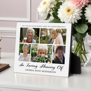 In Loving Memory Photo Collage Plaque