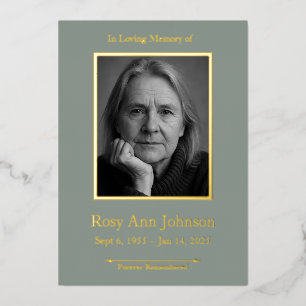 In Loving Memory Photo Funeral