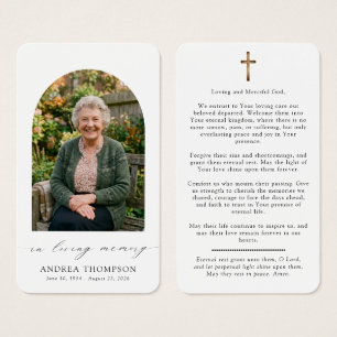 In Loving Memory Photo Funeral Catholic Prayer